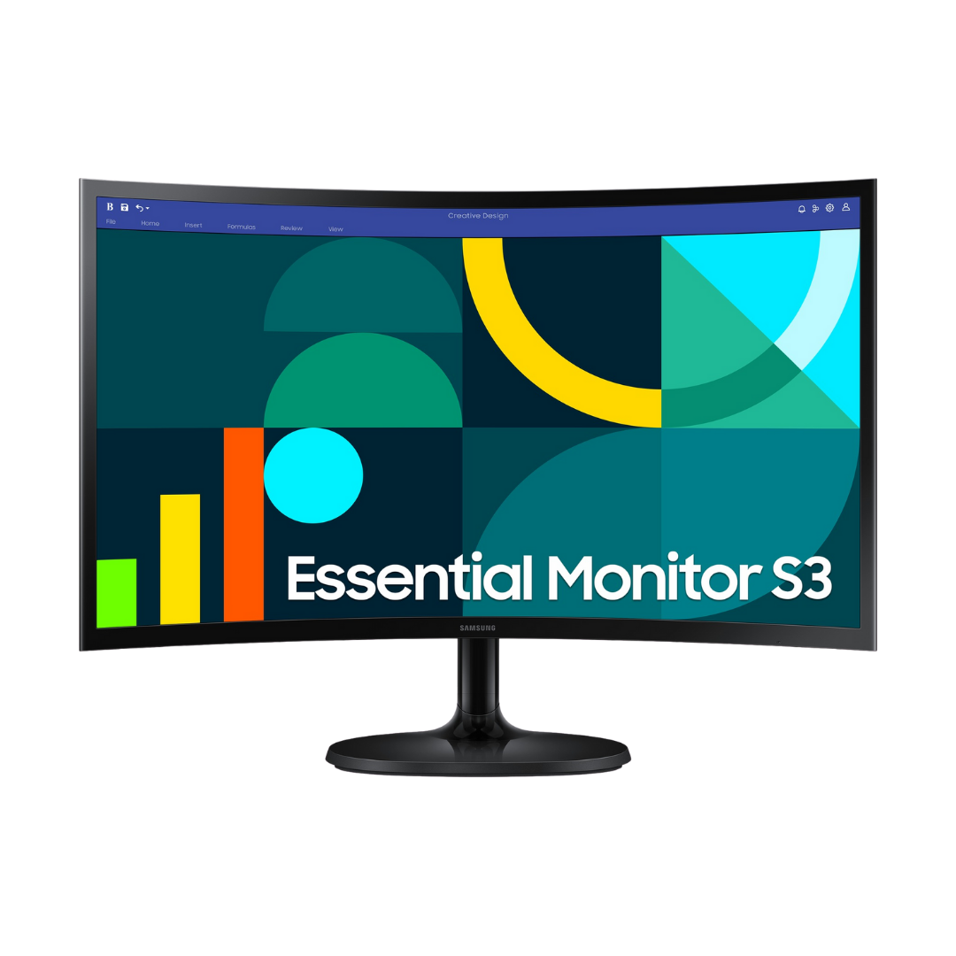 SAMSUNG Moniteur serie D Curved 24'' Full-HD,VA,100Hz,4MS (GTG),Narrow Border Design,Eye-Ca Noir   LS24D362GAMXUE