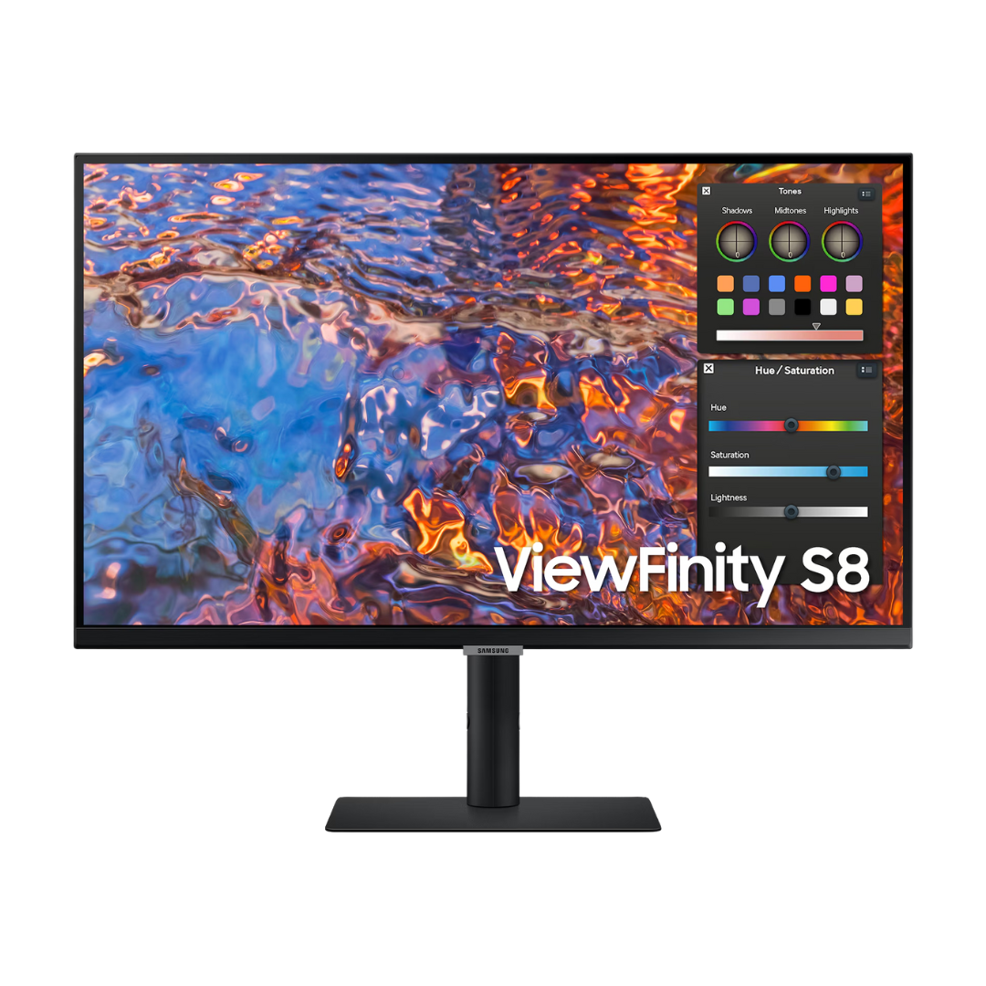SAMSUNG Moniteur Flat ViewFinity S8 S80PB 4K UHD IPS 27'' 16:9 3-Borderless HAS USB-C UHD  LS27B800PXPXEN