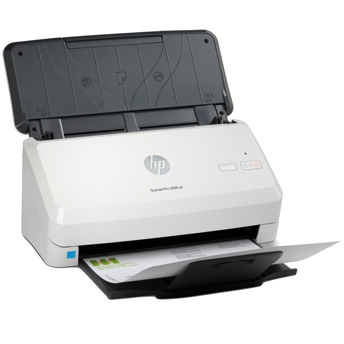 HP ScanJet Pro 3000 s4 Scanner à défilement 40ppm/80ipm,600x600 dpi, ADF 50 feuilles, 24/48 bit, 4 Référence 6FW07A